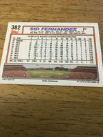 Sid Fernandez Mets 1992 Topps #382