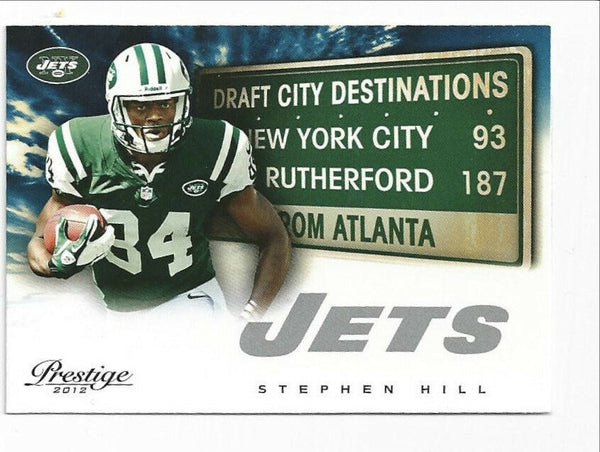 Stephen Hill Jets 2012 Prestige Draft City Destinations Rookie #33