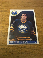 Brent Peterson Sabres 1985-1986 Topps #47