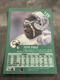 Tony Paige Dolphins 1991 Fleer #128