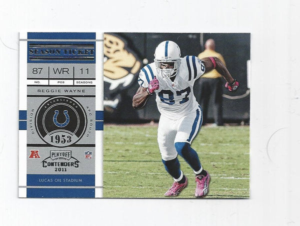 Reggie Wayne Colts 2011 Playoff Contenders #32