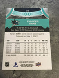 Evander Kane Sharks 2021-22 Upper Deck MVP #78