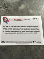 Trea Turner Nationals 2021 Topps Update All Star Game#ASG-46