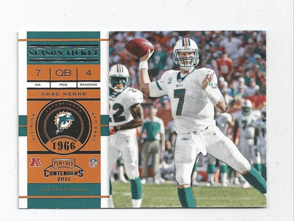 Chad Hene Dolphins 2011 Playoff Contenders #5