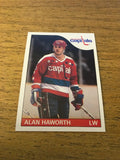 Alan Haworth Capitals 1985-1986 Topps #117