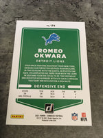 Romeo Okwara Lions 2021 Panini Donruss Press Proof Bronze #178