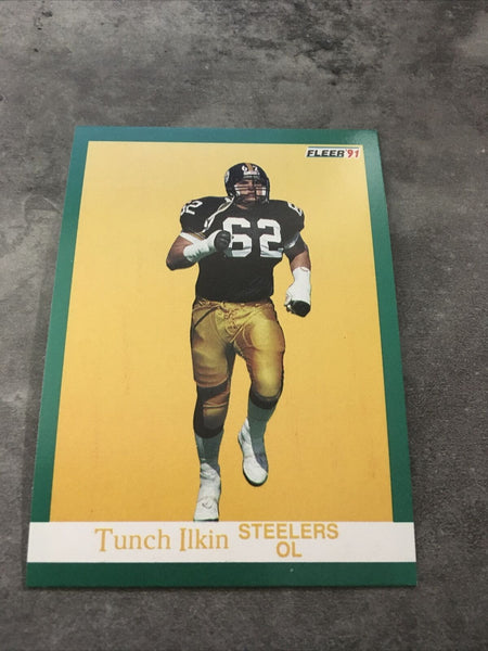 Tunch Ilkin Steelers 1991 Fleer #162