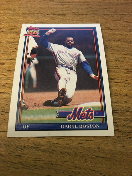 Daryl Boston Mets 1991 Topps #83