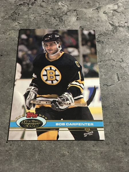 Bob Carpenter Bruins 1991-92 Topps Stadium Club #161