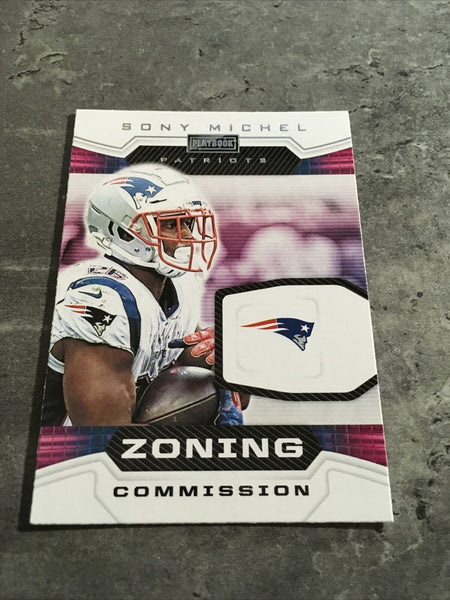 Sony Michel Patriots 2020 Panini Playbook Zoning Commission #ZC-13