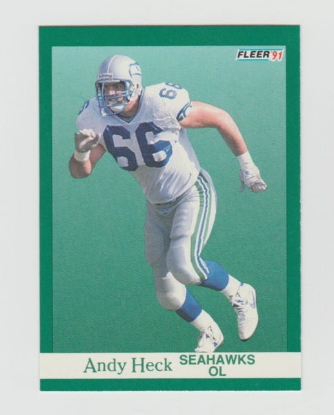 Andy Heck Seahawks 1991 Fleer #187