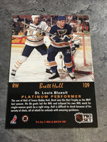 Brett Hull Blues 1991-92 Pro Set Platinum #109