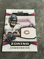 Tarik Cohen Bears 2020 Panini Playbook Zoning Commission #ZC-10