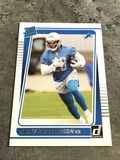 Jermar Jefferson Lions 2021 Panini Donruss Rated Rookie #297