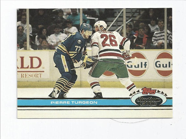 Pierre Turgeon Sabres 1991-1992 Topps Stadium Club #77