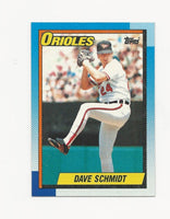 Dave Schmidt Orioles 1990 Topps #497