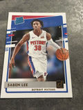 Saben Lee Pistons 2020-2021 Donruss Rookie #221