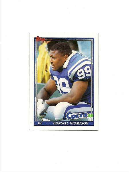 Donnell Thompson Colts 1991 Topps #344