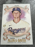 Sam Huff Rangers 2021 Topps Allen & Ginter Rookie #71