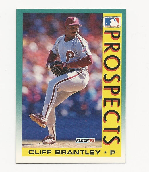 Cliff Brantley Phillies 1992 Fleer Prospects #662