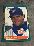 Chuck Crim Brewers 1987 Donruss The Rookies #18