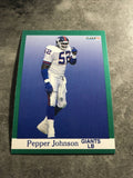 Pepper Johnson Giants 1991 Fleer #314