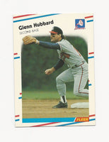 Glenn Hubbard Braves 1988 Fleer #542