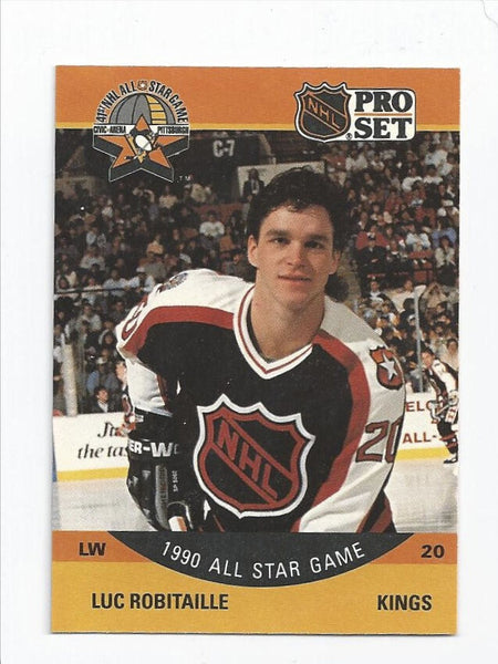 Luc Robitaille Kings 1990-1991 Pro Set ALL Star #341