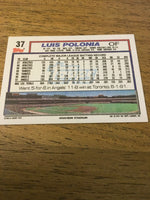 Luis Polonia Angels 1992 Topps #37