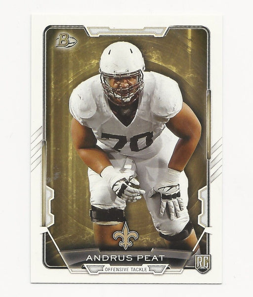 Andrus Peat Saints 2015 Bowman Rookie #17