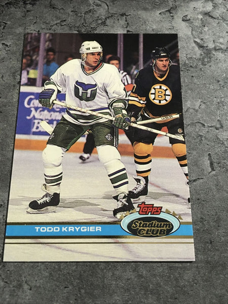 Todd Krygier Whalers 1991-92 Topps Stadium Club #45