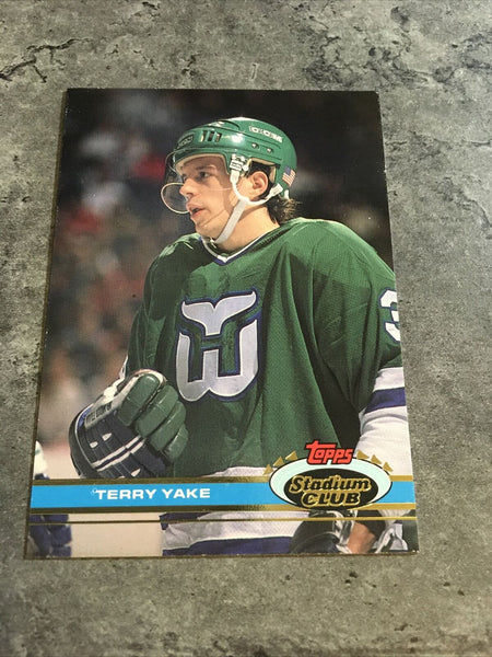 Terry Yake Whalers 1991-92 Topps Stadium Club #374