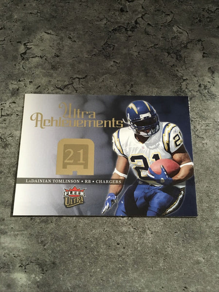 LaDainian Tomlinson Chargers 2006 Fleer Ultra Achievements #UA-LT – DA  PHOENIX CARD SHOP