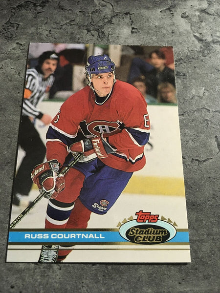 Russ Courtnall Canadiens 1991-92 Topps Stadium Club #43