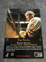 Dave Poulin Bruins 1991-92 Pro Set Platinum #5