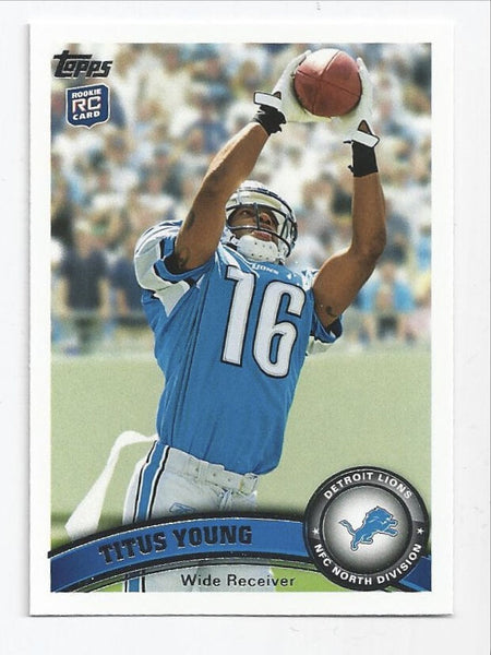 Titus Young Lions 2011 Topps Rookie #19