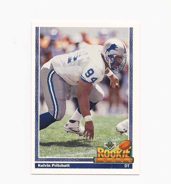 Kelvin Pritchett Lions 1991 Upper Deck Rookie Force #641