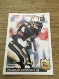 Vaughan Johnson Saints 1992 Fleer #278