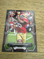 Vernon Davis 49ers 2015 Bowman Black #93