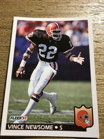 Vince Newsome Browns 1992 Fleer #75