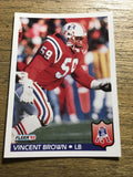 Vincent Brown Patriots 1992 Fleer #256