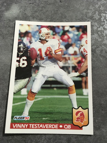 Vinny Testaverde Buccaneers 1992 Fleer #410