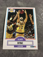 Vlade Divac Lakers 1990-1991 Fleer #91