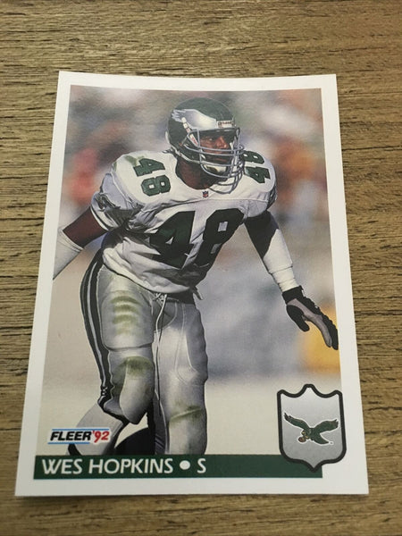 Wes Hopkins Eagles 1992 Fleer #319