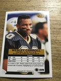 Wesley Carroll Saints 1992 Fleer #271