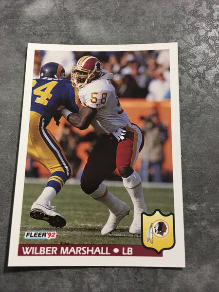 Wilber Marshall Redskins 1992 Fleer #424