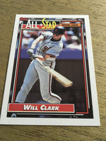 Will Clark Giants 1992 Topps All Star#386