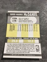 Xavier McDaniel Supersonics 1990-1991 Fleer #179