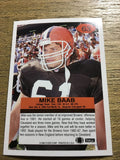 Mike Baab Browns 1992 Fleer #63
