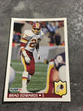 Brad Edwards Redskins 1992 Fleer #417